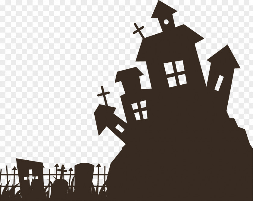Cartoon Architecture Castle Bat T-shirt Halloween Party House PNG