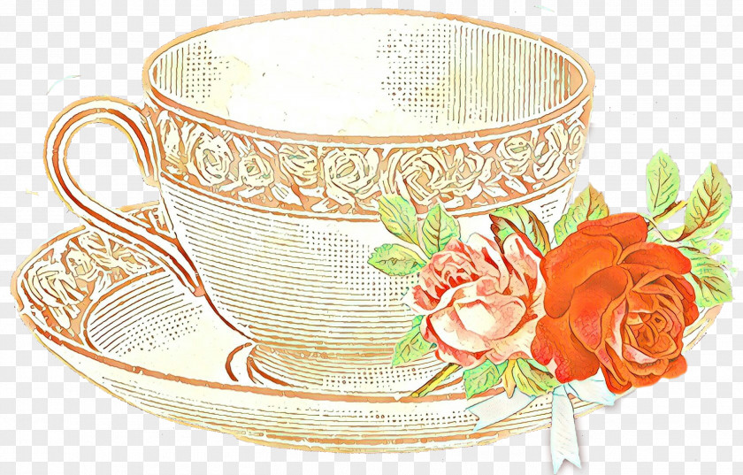 Ceramic Dishware Flower Cartoon PNG