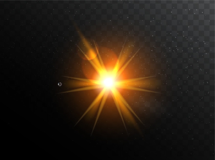 Yellow Light Effect Computer File PNG