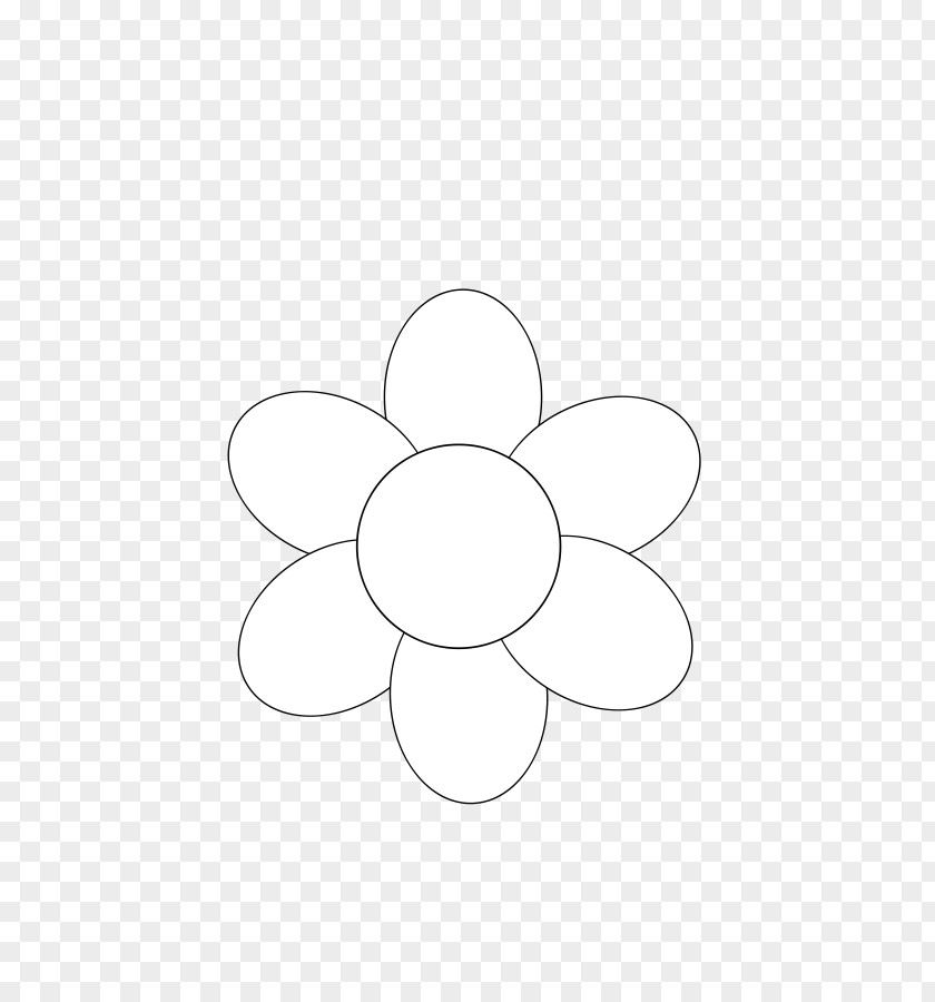 Blank Flowers Cliparts White Circle Area PNG