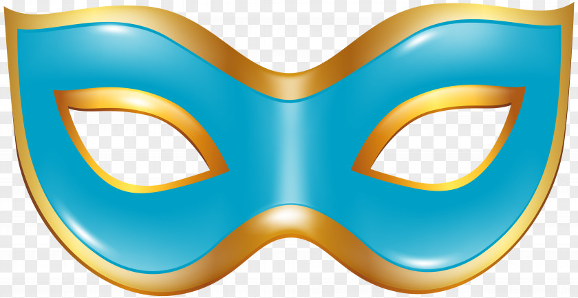 Carnival Mask Blue Transparent Clip Art Image PNG