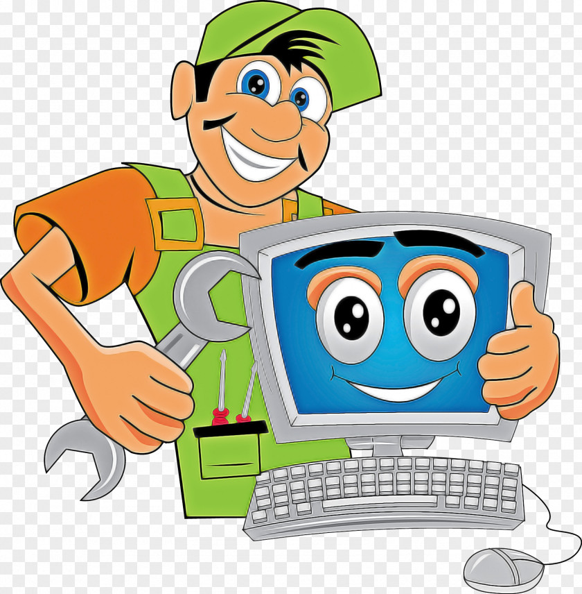 Computer Keyboard Sharing Cartoon Learning PNG