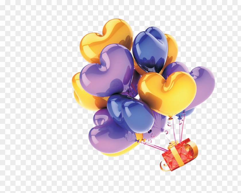 Peach Floating Balloons Balloon Gift Shopping PNG