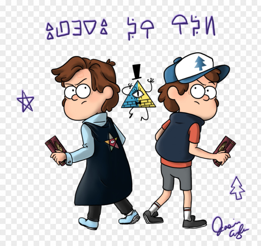 Recovered Treasure Ships Dipper Pines Bill Cipher Mabel Grunkle Stan Drawing PNG