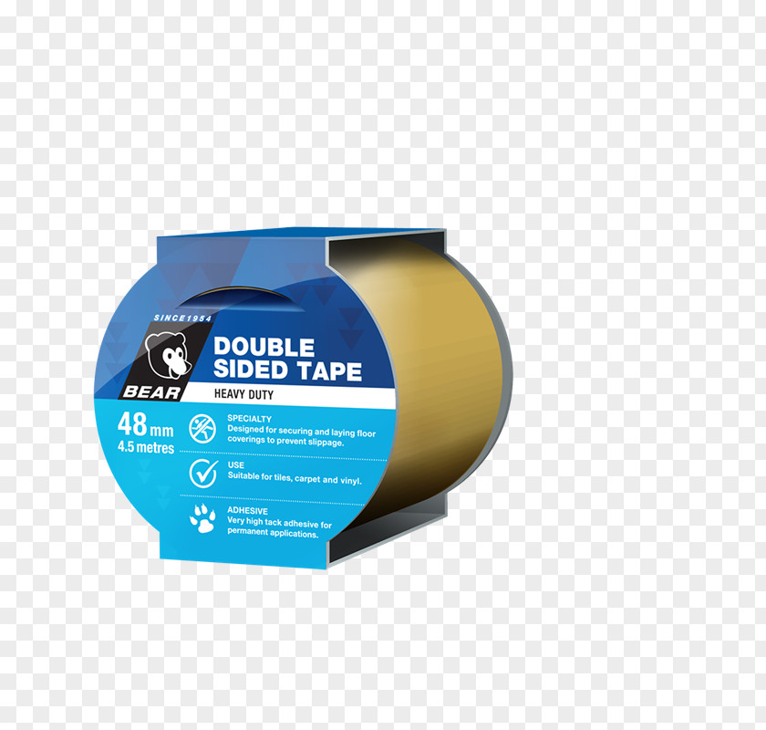 Two Adhesive Strips Tape Bear Double-sided PNG