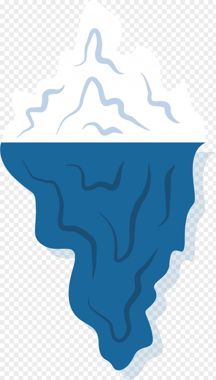 Blue Iceberg Cartoon Euclidean Vector PNG