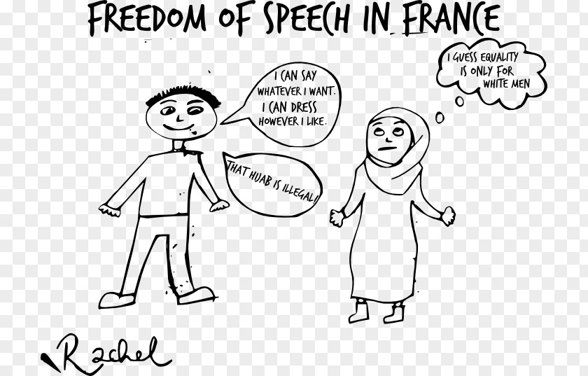 Hijab Cartoon Freedom Of Speech From Want Thumb Human PNG