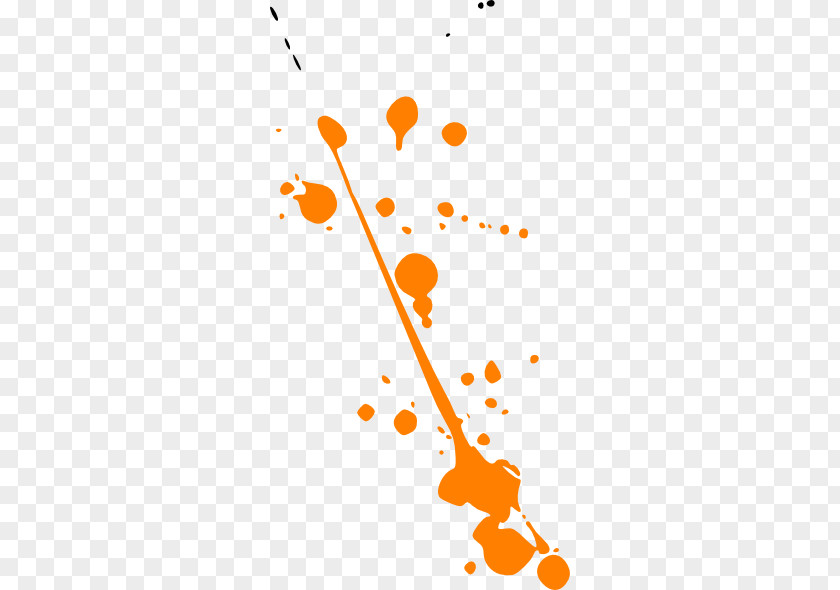 Orange Splat Cliparts Paint Drawing Clip Art PNG