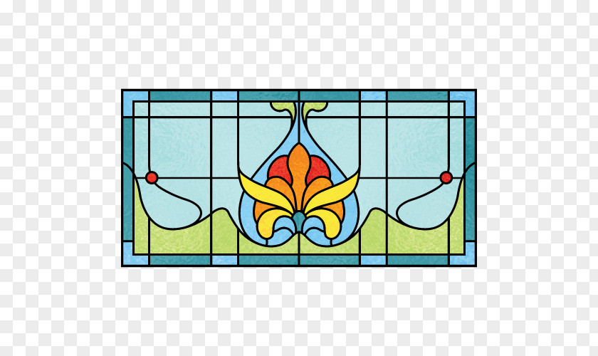 Window Stained Glass House Plan Door PNG