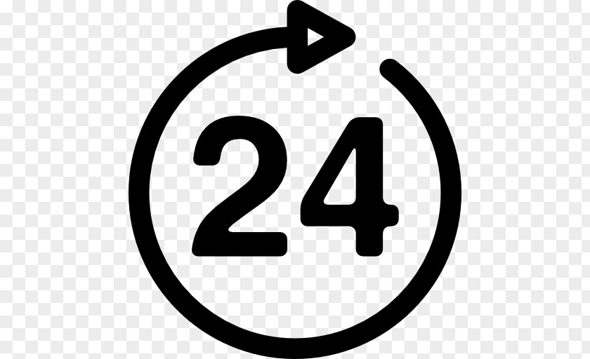 24 HOURS Symbol Download PNG