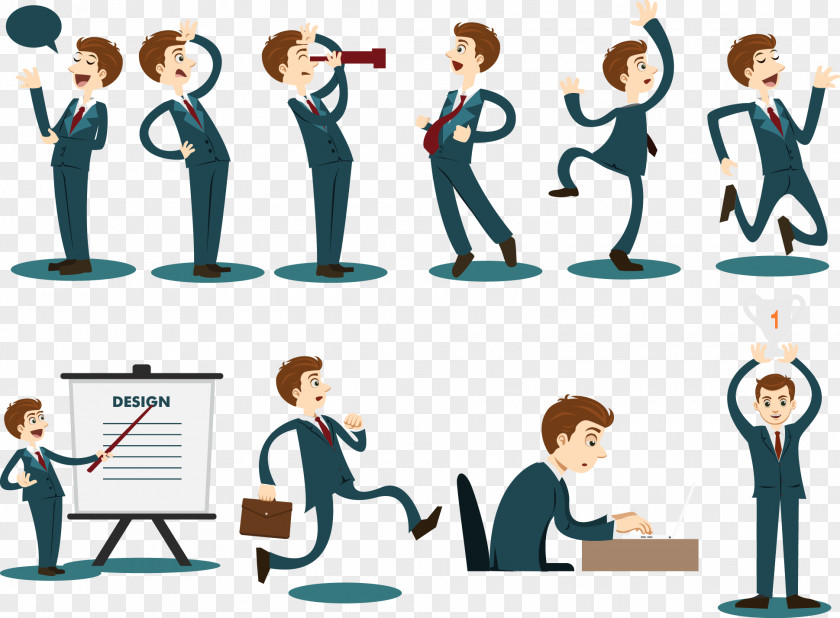 Vector Business People Businessperson Illustration PNG