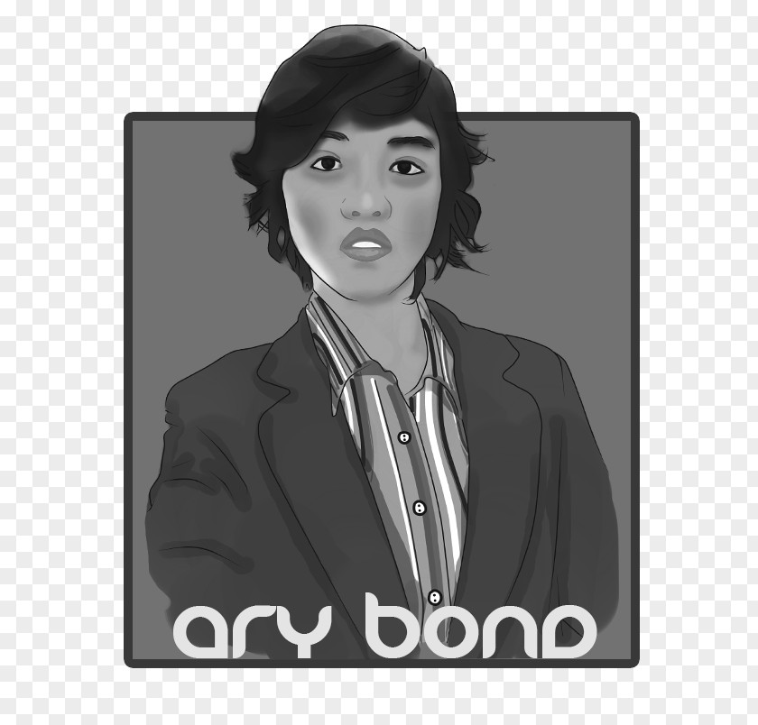 Ary White Poster Black M PNG