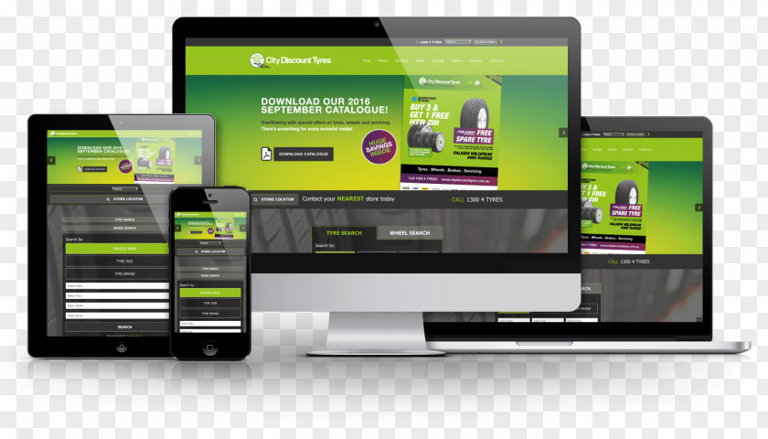 Cities Large Billboards Responsive Web Design PNG