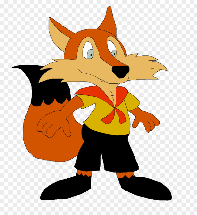 Happy Camper Red Fox Character Clip Art PNG