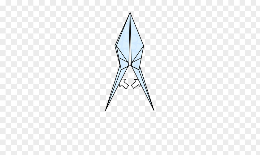 Origami Bird Triangle Point PNG