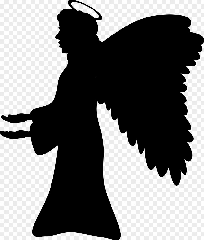 Angel Silhouette Clip Art PNG