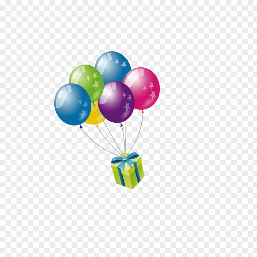 Colored Balloons Gift Balloon Birthday PNG