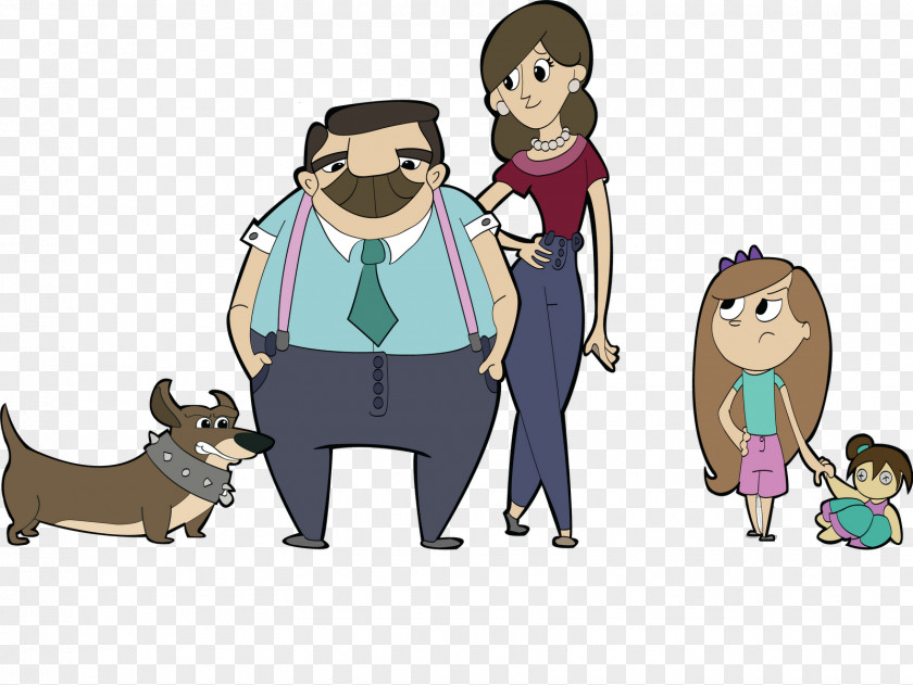 Family Character Dog Illustration Clip Art Human Behavior PNG