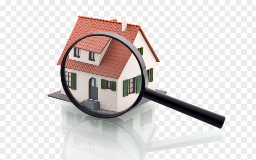 House And Magnifying Glass Real Estate Property Management Leasehold PNG