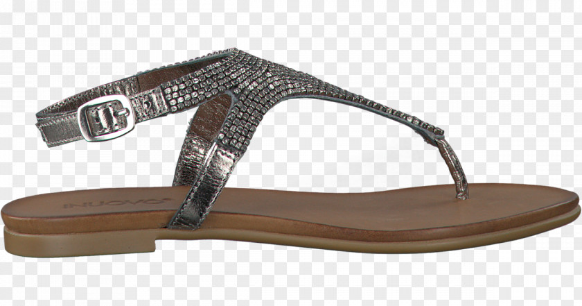 Sandal Shoe Silver Leather Buckle PNG
