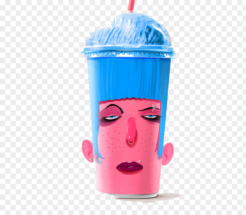 Characters Drink Cup Ice Cream Milkshake Packaging And Labeling Verpackungsdesign PNG