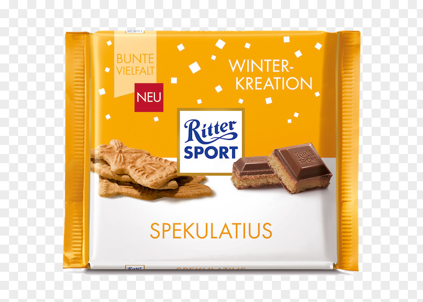 Chocolate Speculaas Bar Ritter Sport Speculum PNG