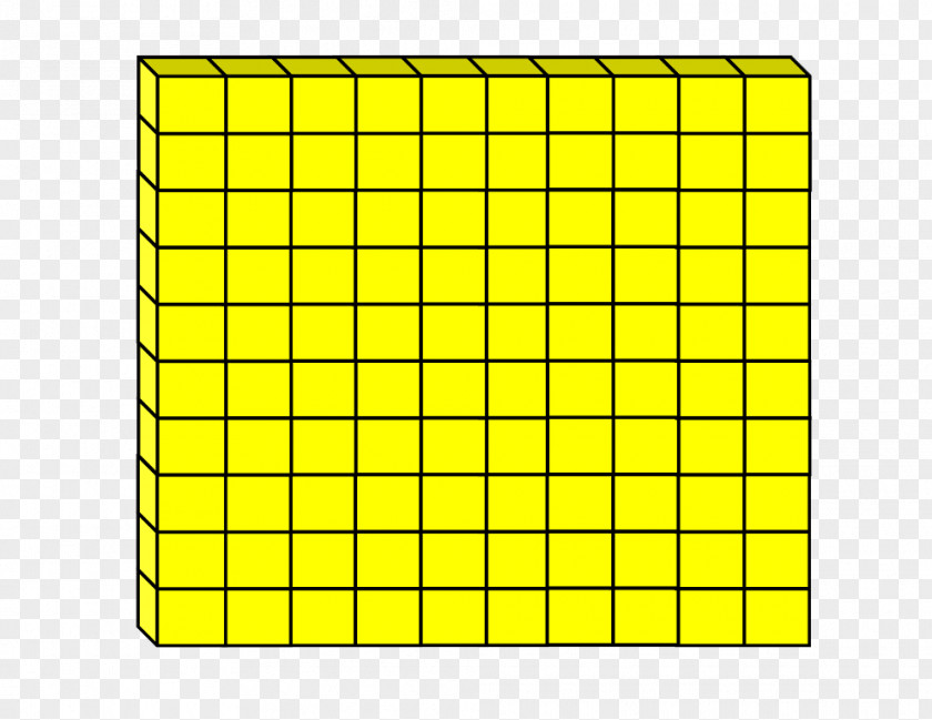 Hundred Base Ten Blocks Nonpositional Numeral System Decimal Cube Clip Art PNG