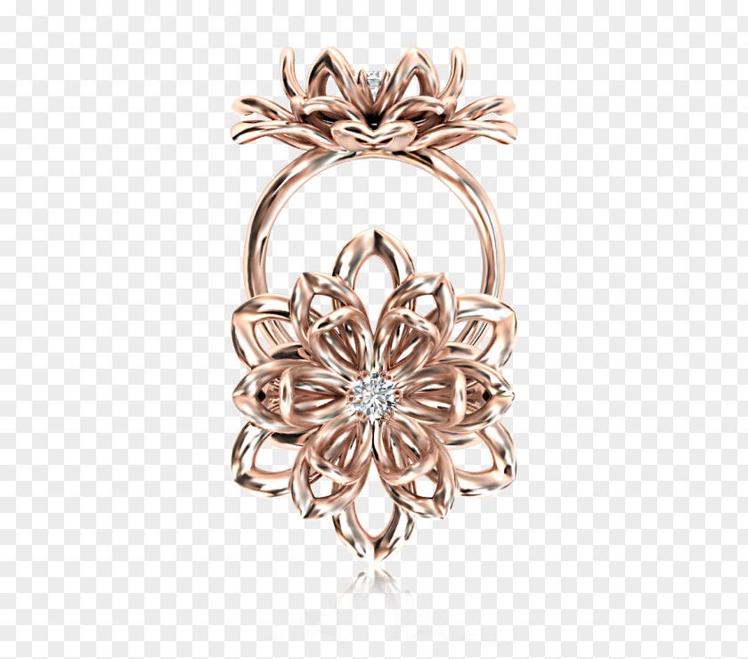 Jewellery Colored Gold Brooch Diamond PNG