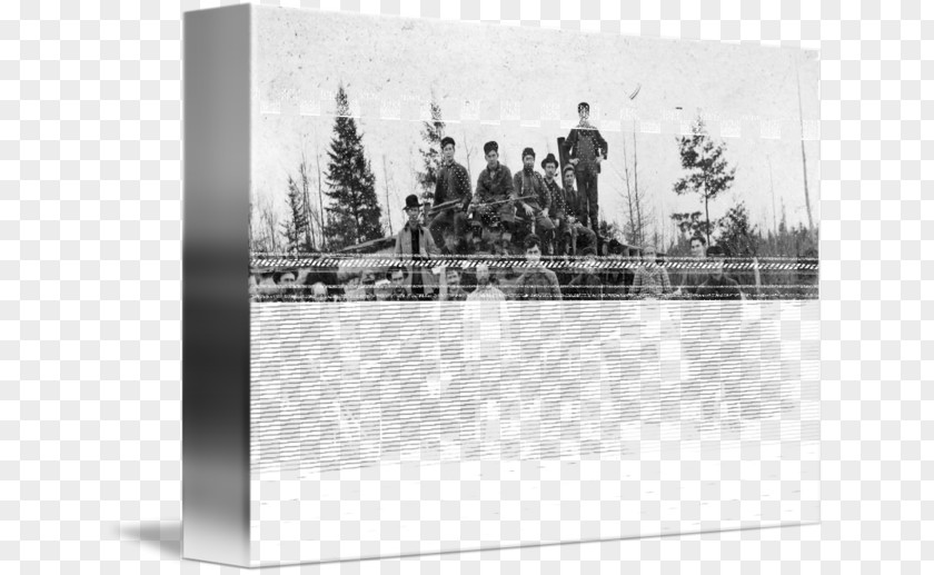 Lumberjack Border Picture Frames Stock Photography PNG