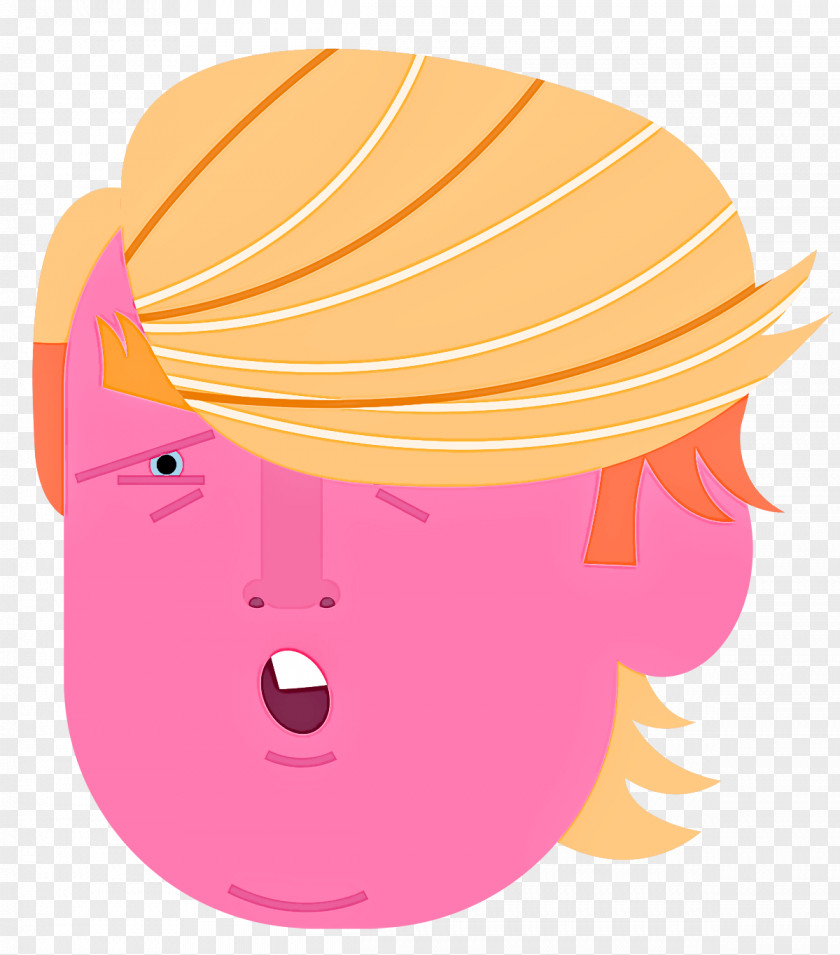 Pink M Forehead Headgear Line PNG