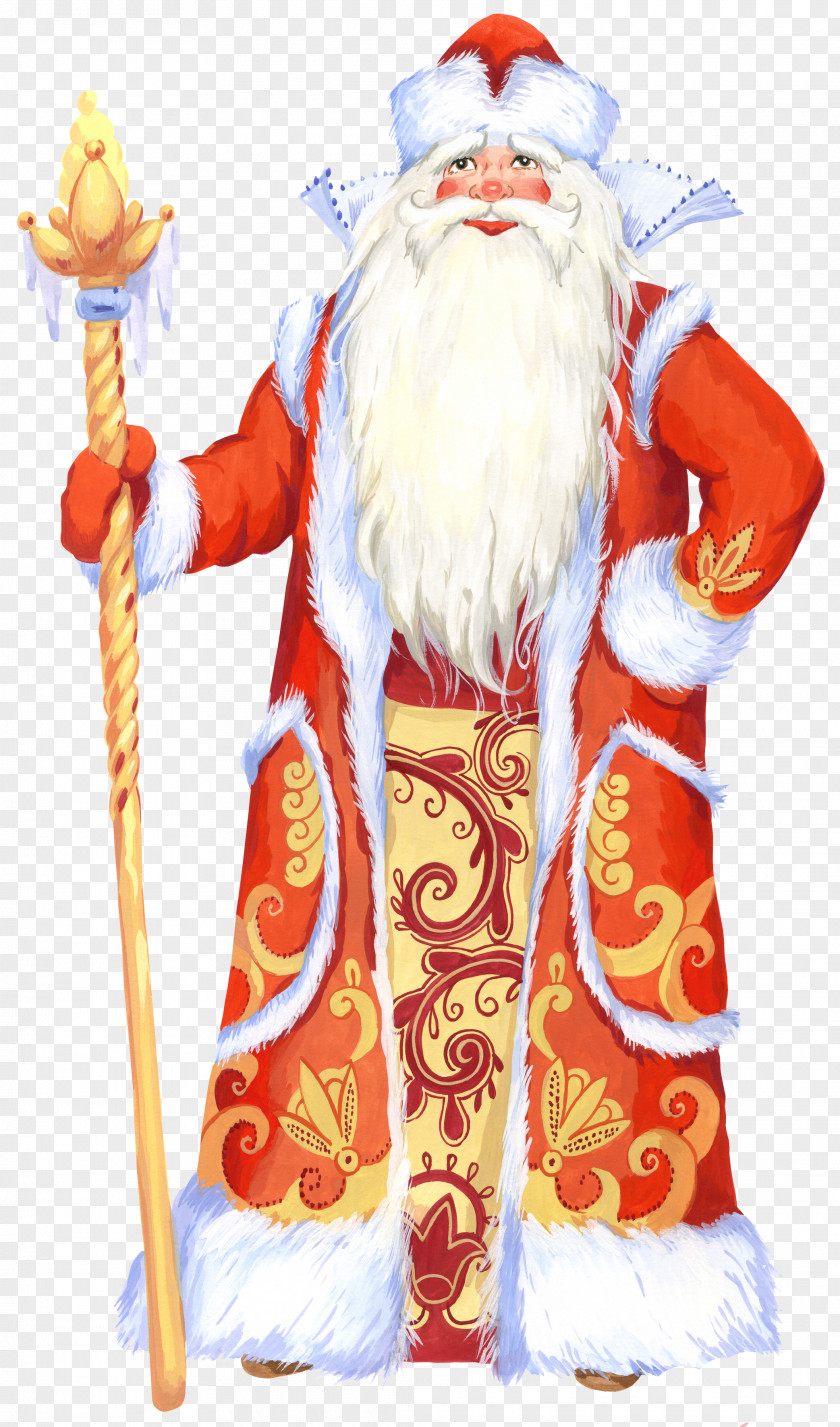 Santa Claus Ded Moroz Christmas Clip Art PNG