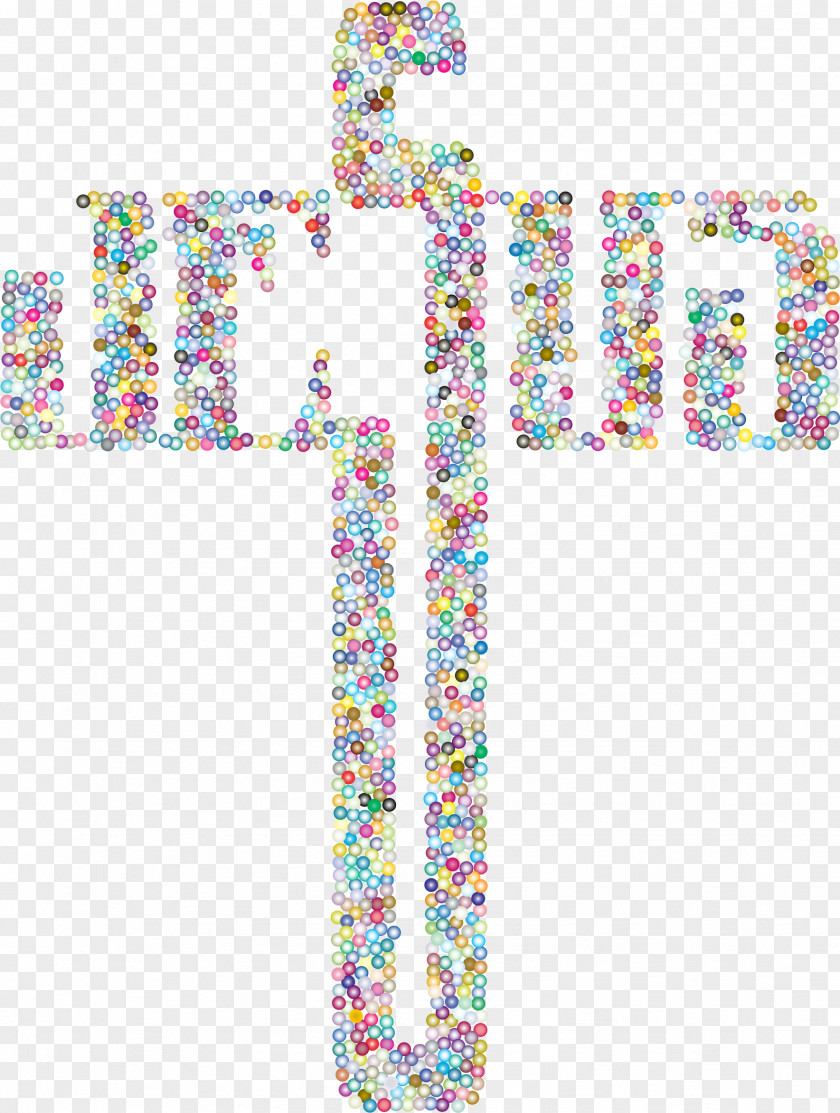 Typogrpahic Christian Cross Crucifix Clip Art PNG