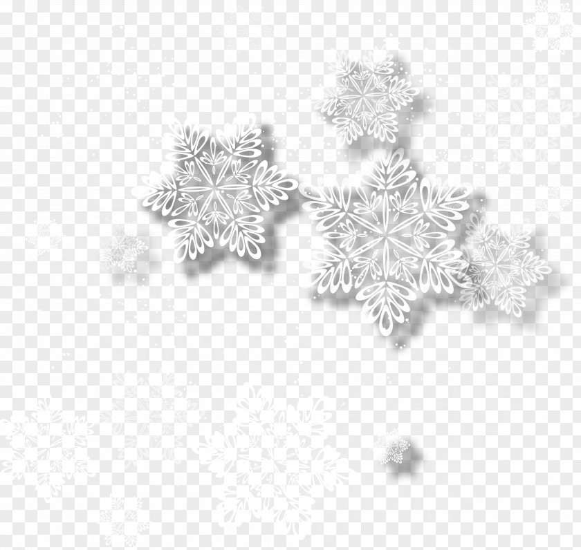 Vector Snowflakes White Snowflake PNG