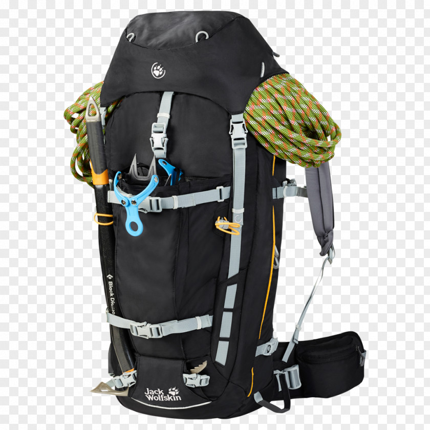Mountaineer Backpack Mountaineering Jack Wolfskin Bag Camping PNG