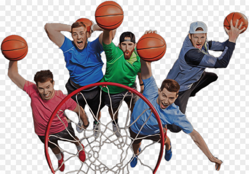 Play Throwing A Ball Basketball Player Team Sport Game PNG