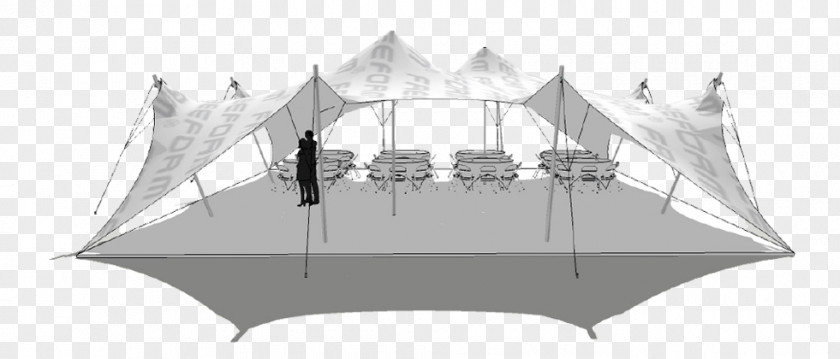 Stretch Tents Freeform® Nomadic Textile Pole Marquee PNG