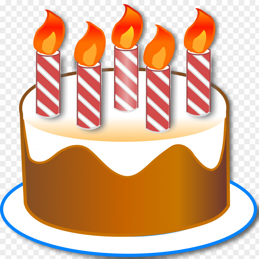 5 Birthday Cake Red Velvet Frosting & Icing PNG