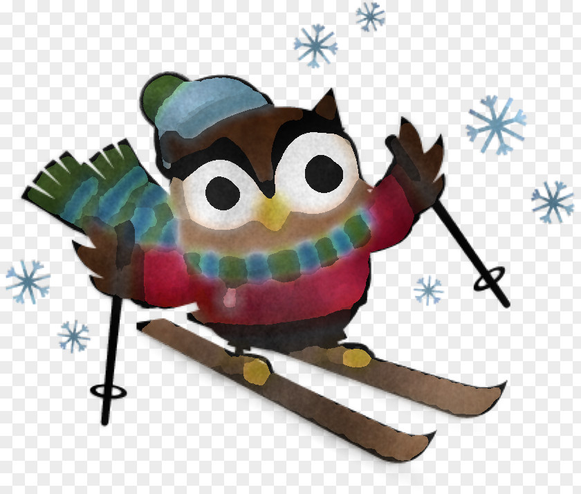 Owl Cartoon Animation Recreation Winter Sport PNG