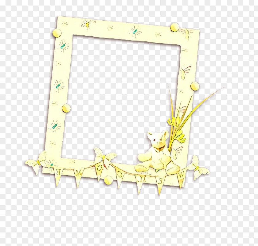 Picture Frame Meter Background Yellow PNG