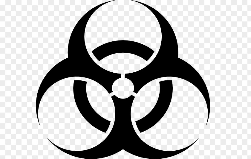 Stencil Biological Hazard Symbol Sign Inferno Clip Art PNG