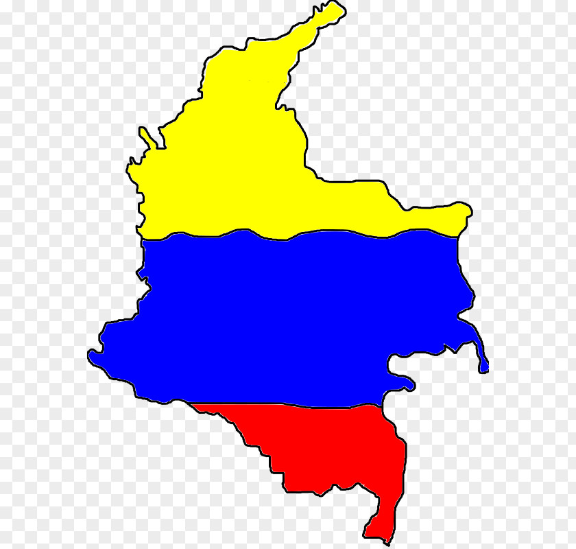 Colombia Flag Of Map PNG