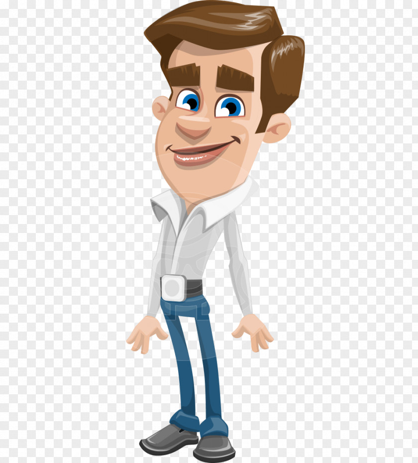 Business Man Cartoon Animation Character PNG