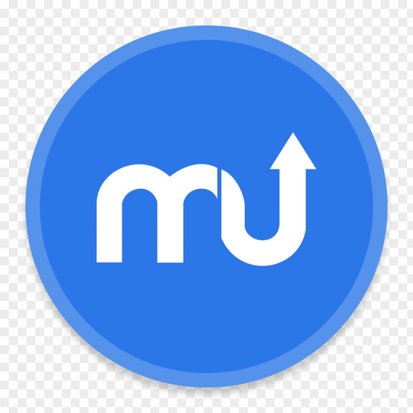 MacUpdate Blue Area Text Brand PNG