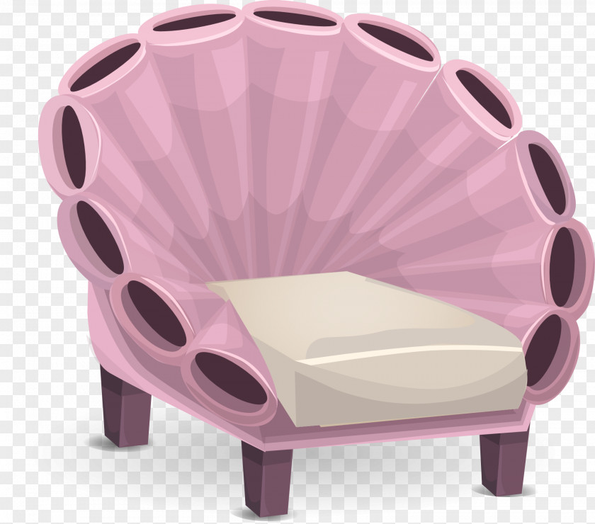 Shell Seat Chair Furniture Drawing PNG