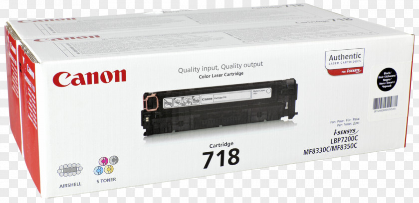 Printer Toner Cartridge Canon Ink PNG