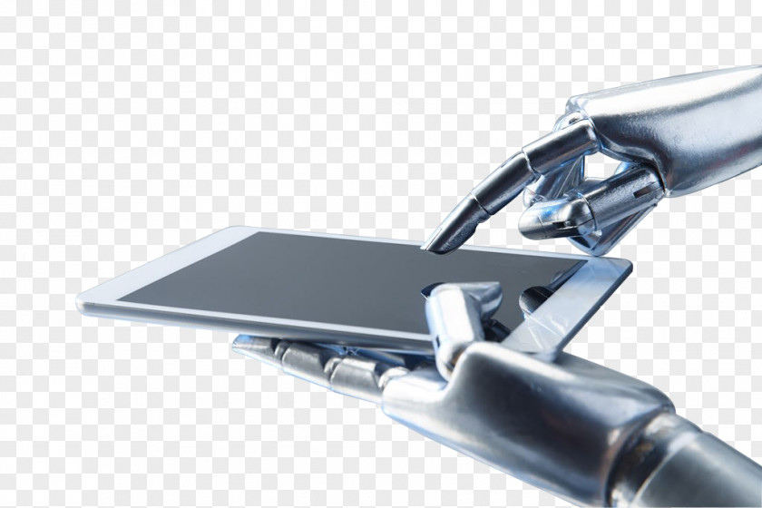 Robot Hands And Tablet IPad Computer Hand PNG