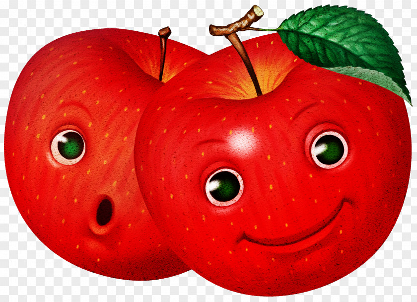 Apple Fruit Drawing Cartoon PNG