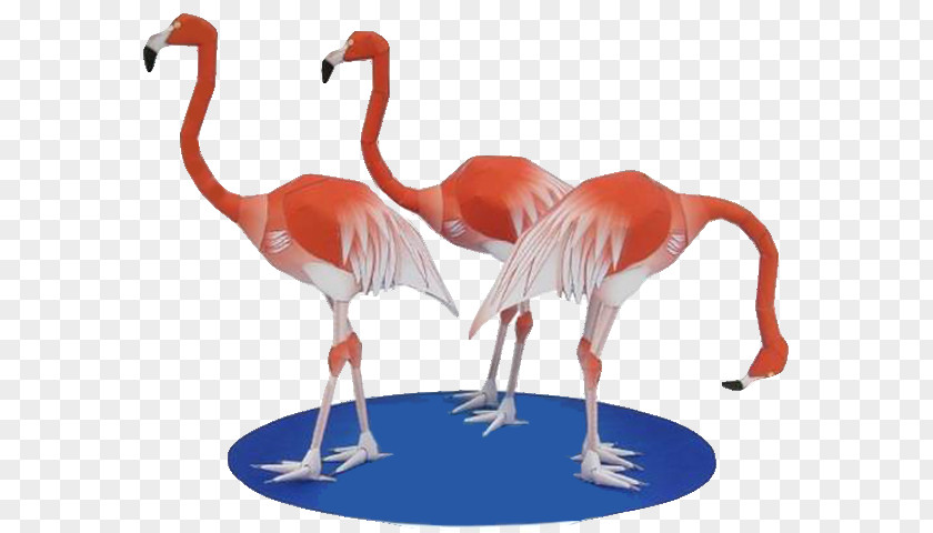 Flamingos Paper Model Scale Models Askartelu PNG