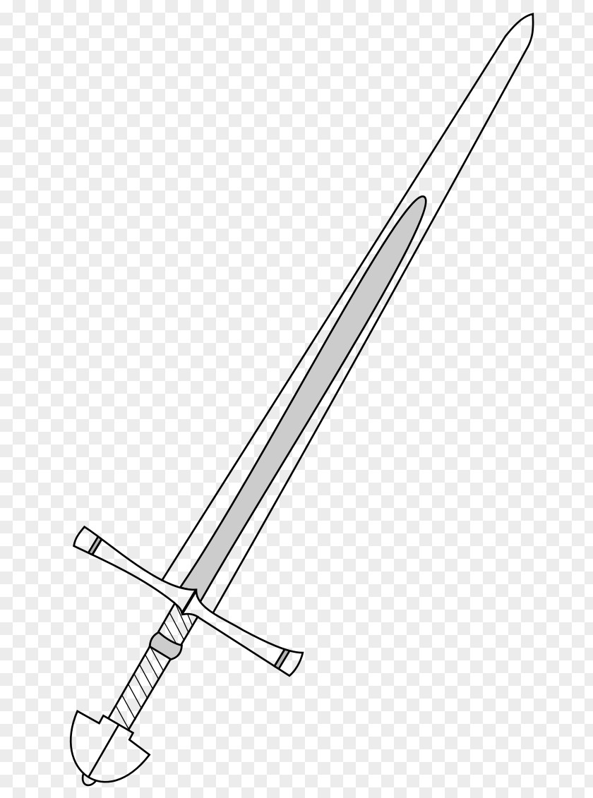 Free Sword Cliparts Knightly Classification Of Swords Weapon Clip Art PNG