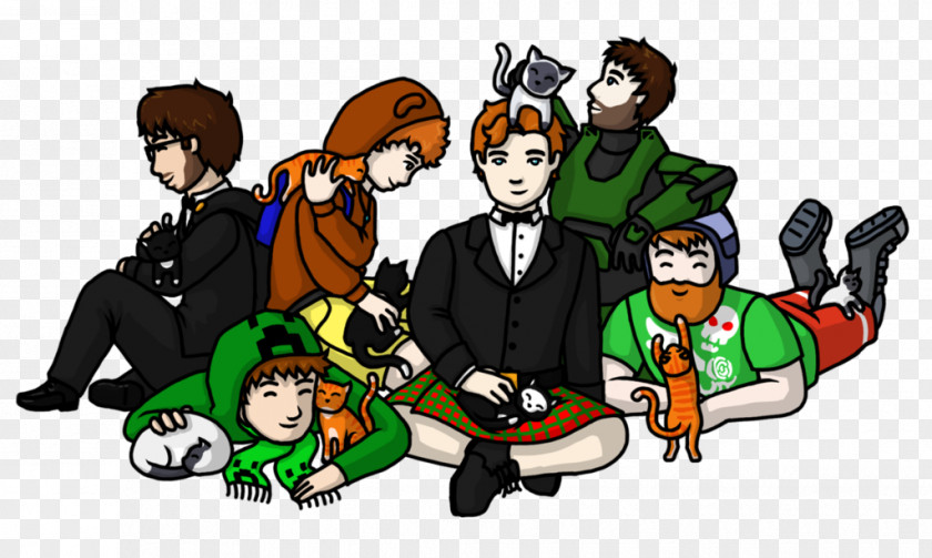 Minecraft Achievement Hunter Rooster Teeth Fan Art PNG